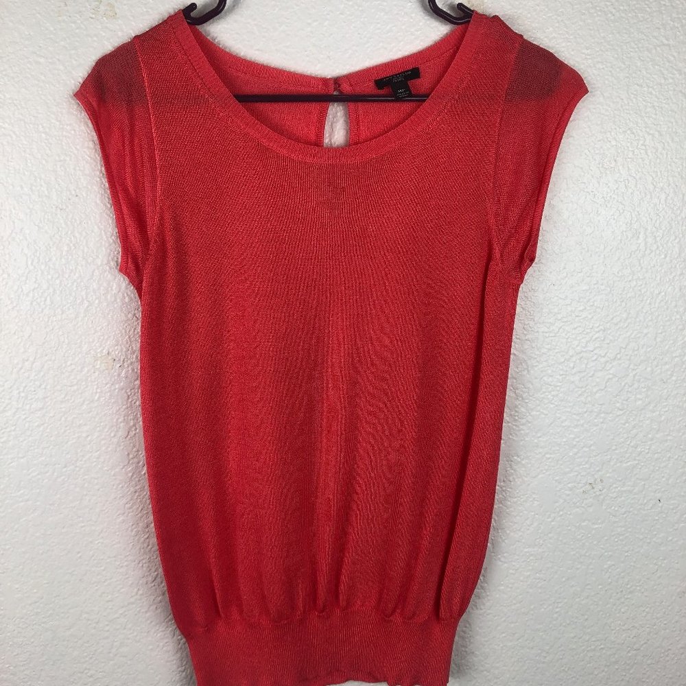 Ann Taylor Coral Top Medium Petite